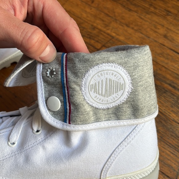 Palladium white baggy boots with grey lining - Picture 8 of 8